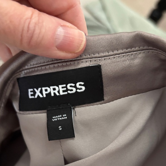 Express Satin Women's Pantsuit in Gray - Picture 12 of 16